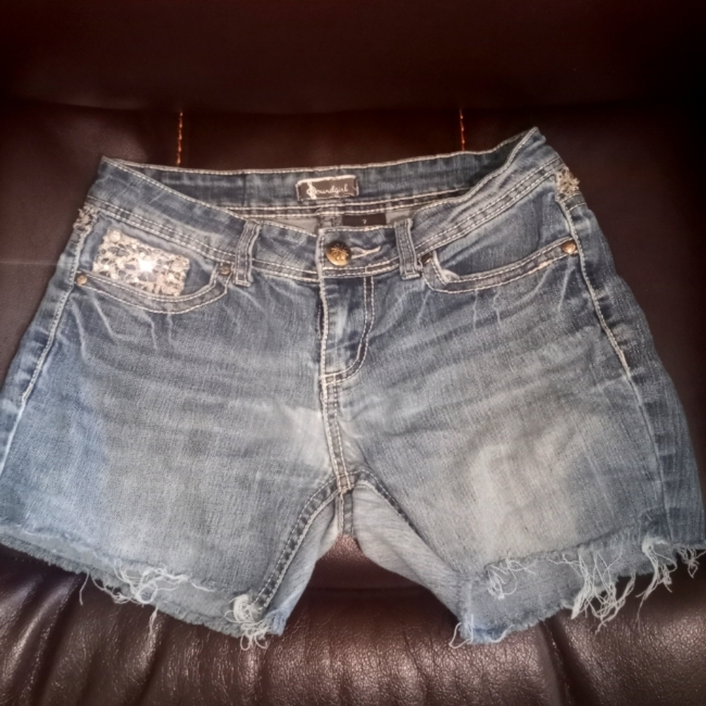 Blinged out Cutoff Shorts